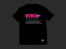 Load image into Gallery viewer, Define: Woman Up Shirt Black
